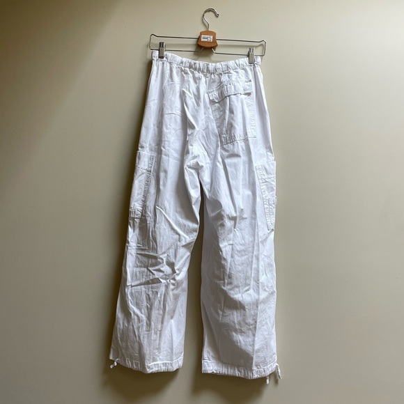 Jaded London | White Parachute Cargo Pants - Picture 4 of 5